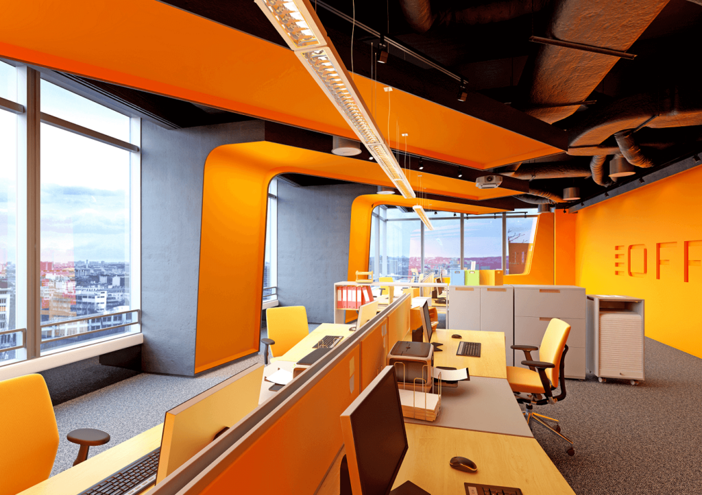 Office wall colour combinations