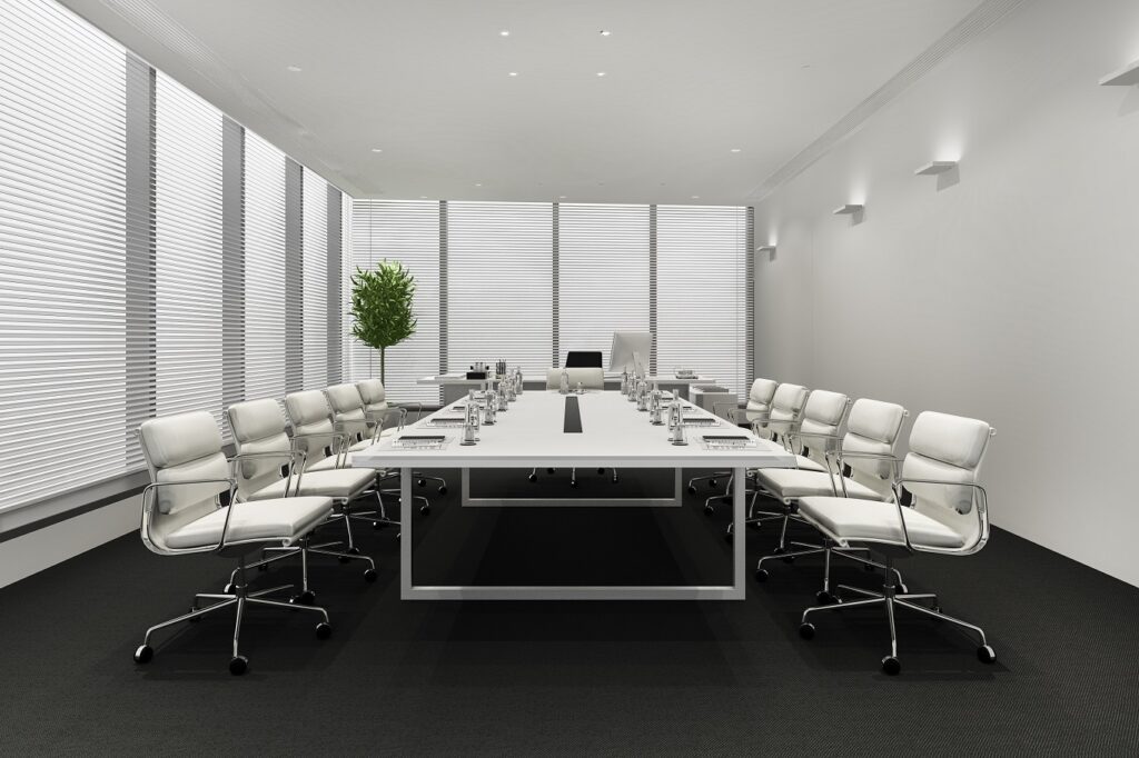 Corporate office conference room