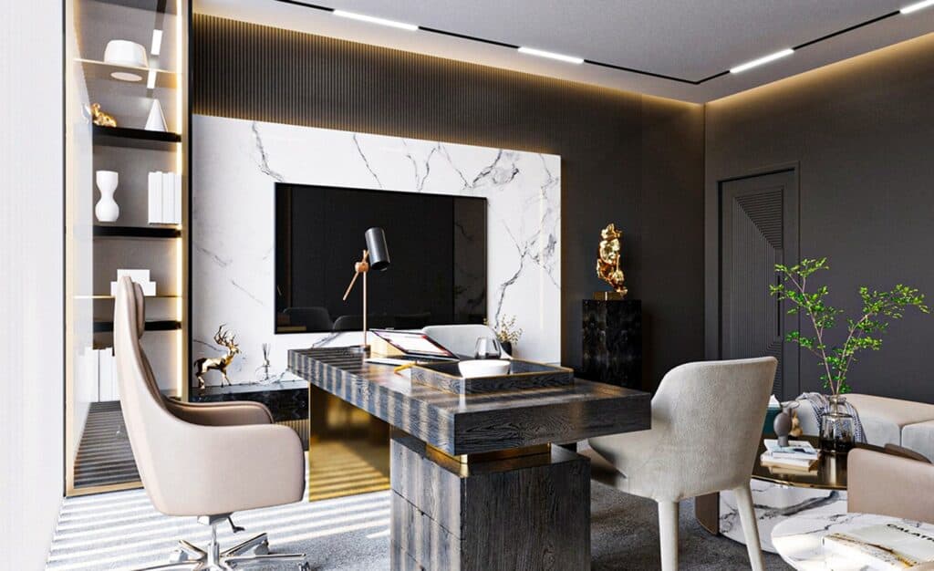 modern-office-with-marble-wall-black-white-marble-wall